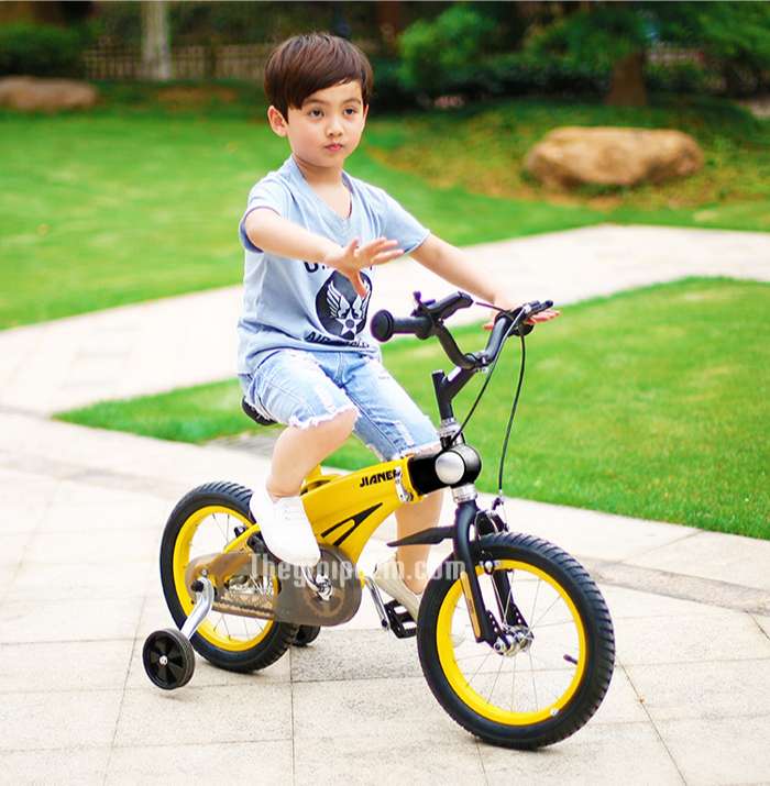 xe đạp Jianer s1 màu vàng chính hãng