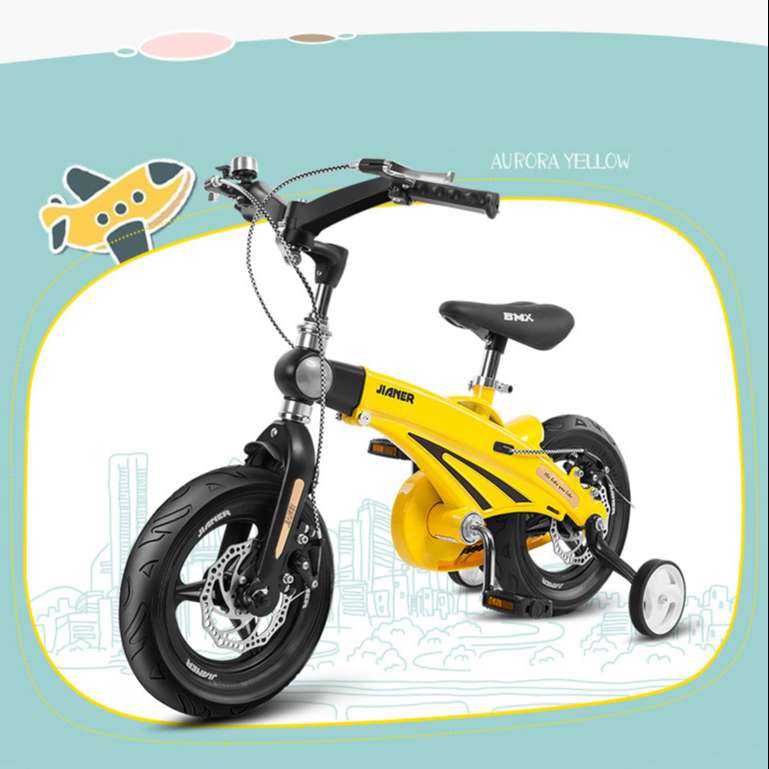 xe đạp jianer S9 màu vàng chính hãng