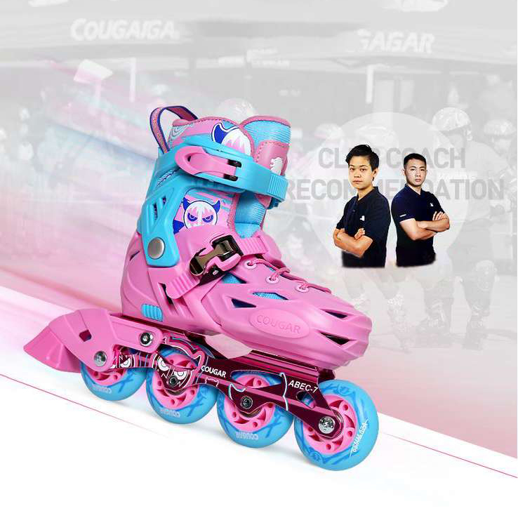 giày trượt patin cougar pro 303 màu hồng